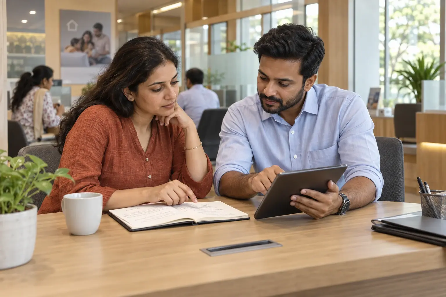Illustrative conversation between a financial adviser and an Indian business owner